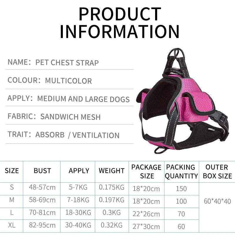 Airtag Dog Harness Set | Harness Vest Set | Furry Mart