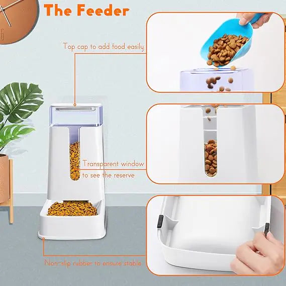 Gravity Water Dispenser | Gravity Pet Feeder | Furry Mart