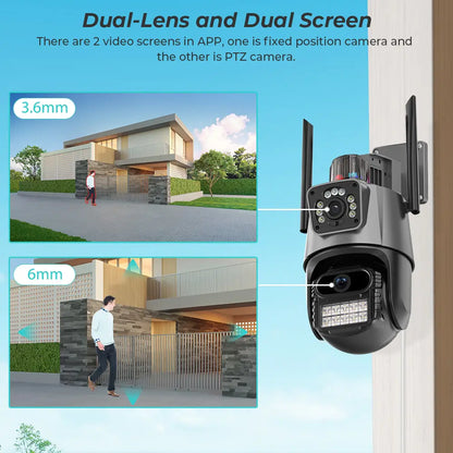 4k Resolution Camera Dual Lens and Screen