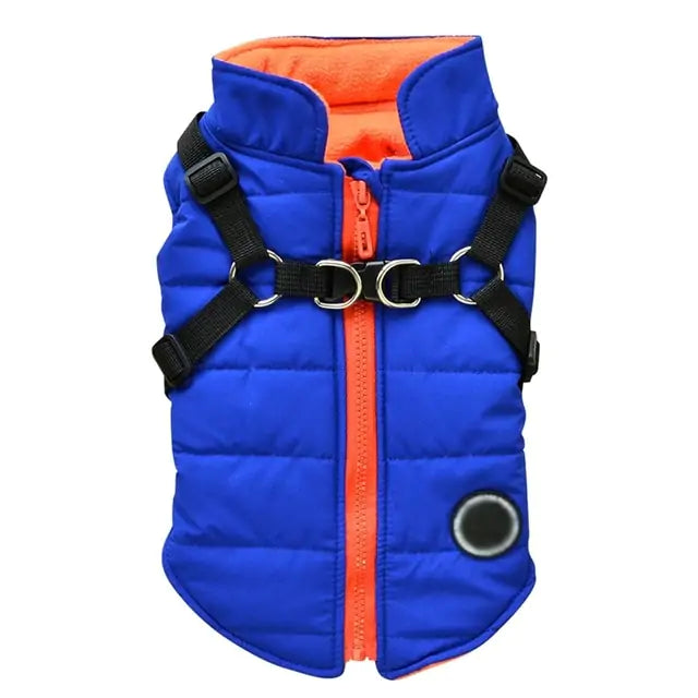 Waterproof Pet Coat With Harness