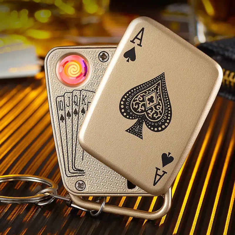 Metal Jet Playing Cards Torch Lighter