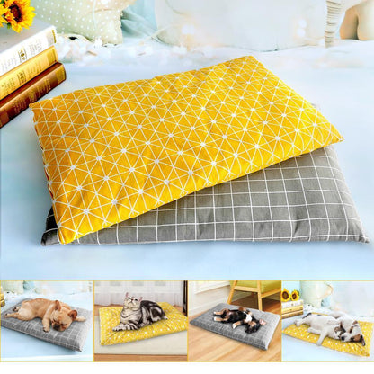 Soft Warm Pet Mattress Plaid Mat