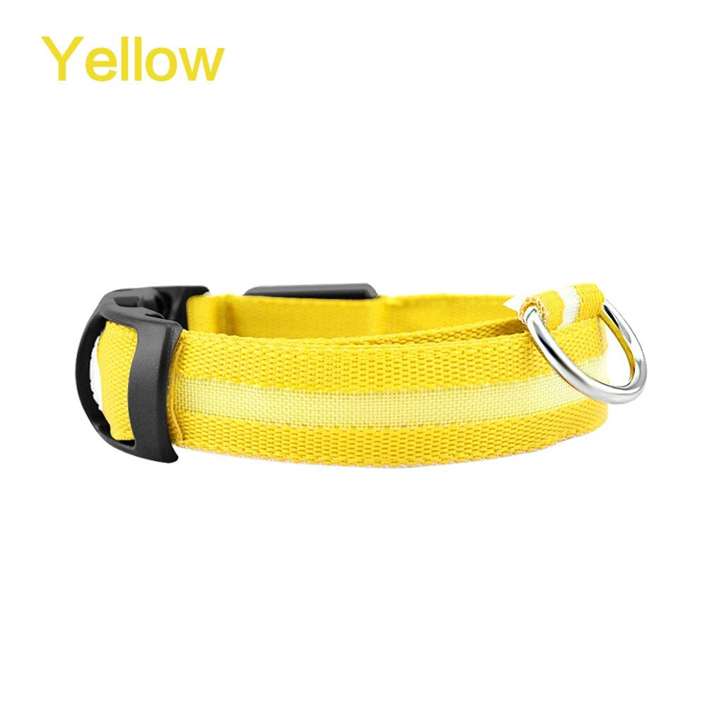 Pet Dog LED Glowing Luminous Night Safety Collar