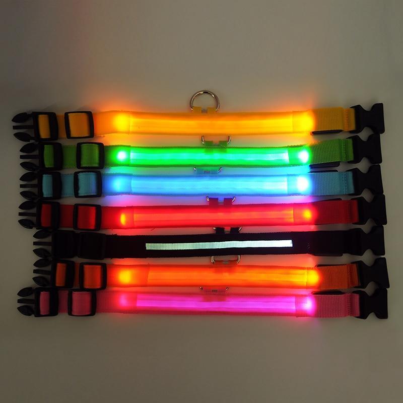 Pet Dog LED Glowing Luminous Night Safety Collar