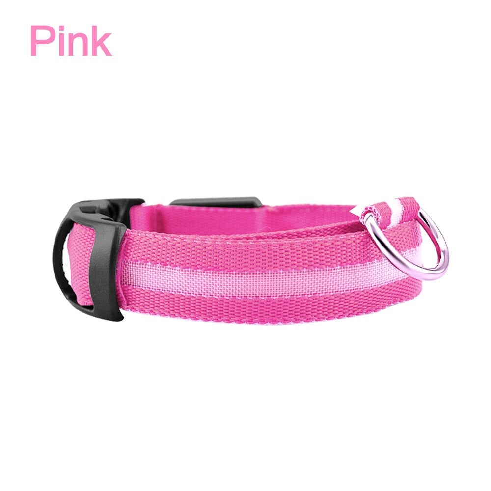 Pet Dog LED Glowing Luminous Night Safety Collar