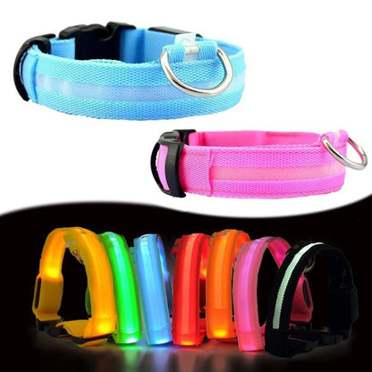 Pet Dog LED Glowing Luminous Night Safety Collar