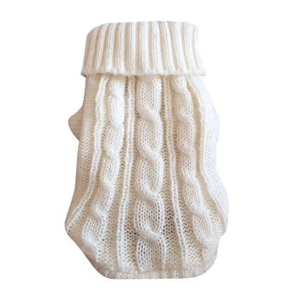 Warm Twist Design Knited Pet Sweater