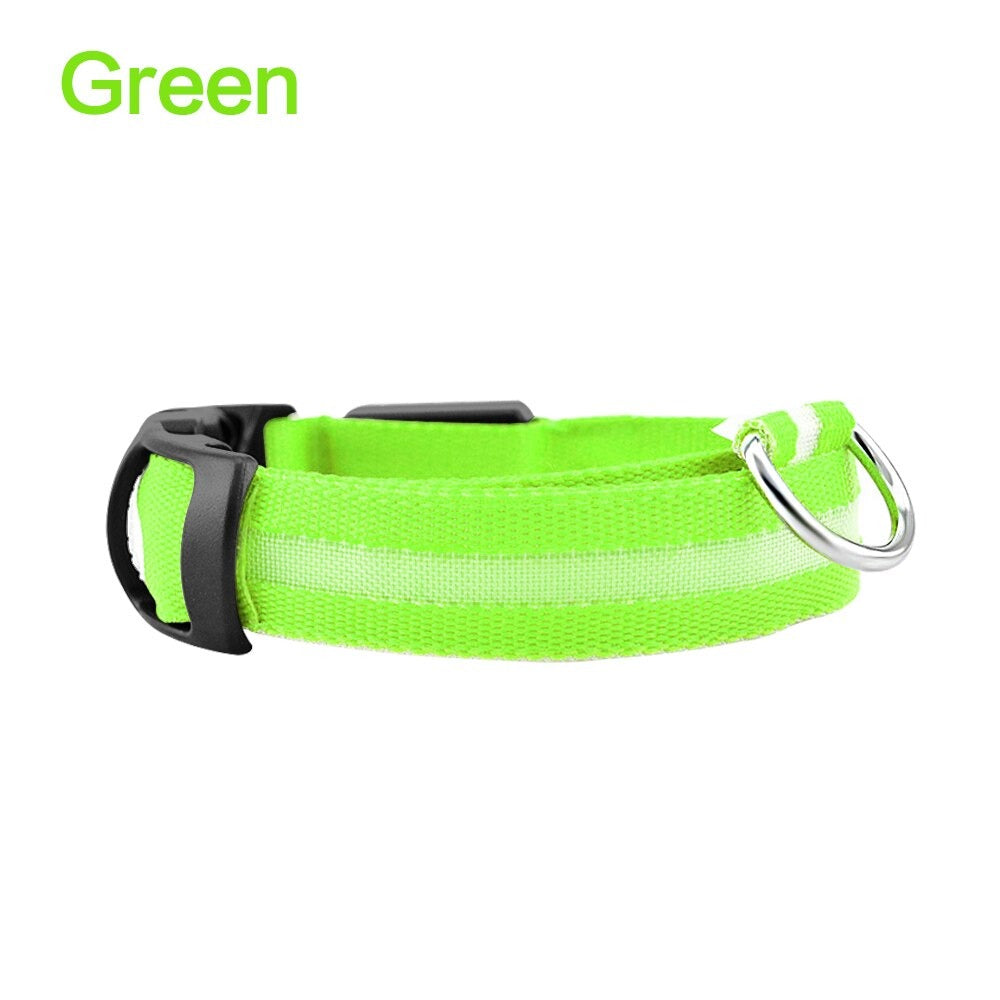 Pet Dog LED Glowing Luminous Night Safety Collar