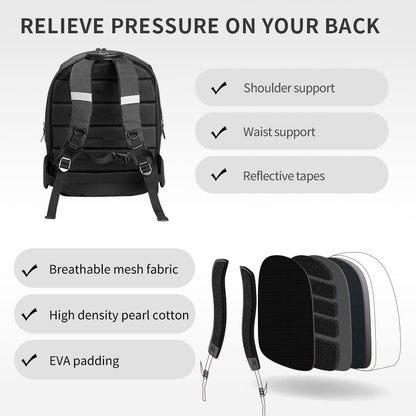 Ventilated Cat Backpack Carrier with Inbuilt Fan &amp; Light, Comfortable Cat Dog Backpack Bag for Travel, Hiking, Walking,Lightweight &amp; Spacious Pet Outdoor Backpack for Cats Puppies