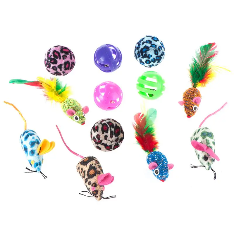 Cat Toy Set with Balls and Mice - Image 2