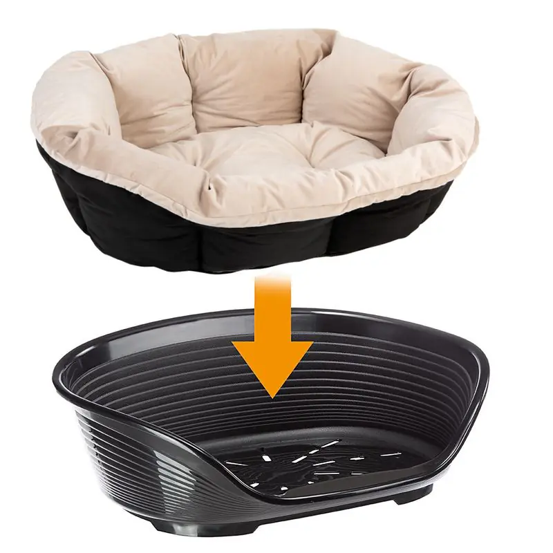 Ferplast Siesta Deluxe Dog Basket - Black - Image 13